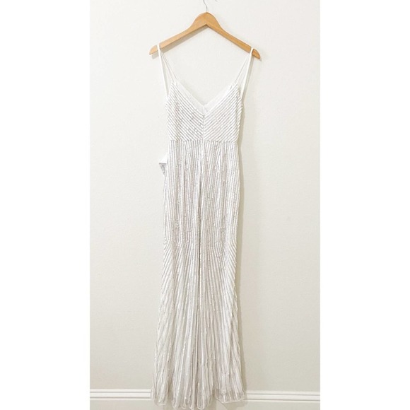 Mac Duggal White Maxi Dress - Picture 8 of 8